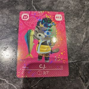 Animal Crossing Amiibo card Series 5 C.J new not scanned